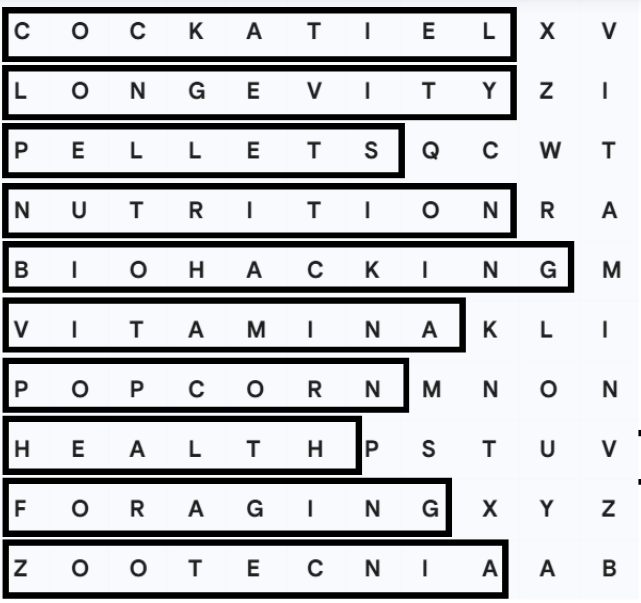 Gabarito Caça Palavras ConectoCon